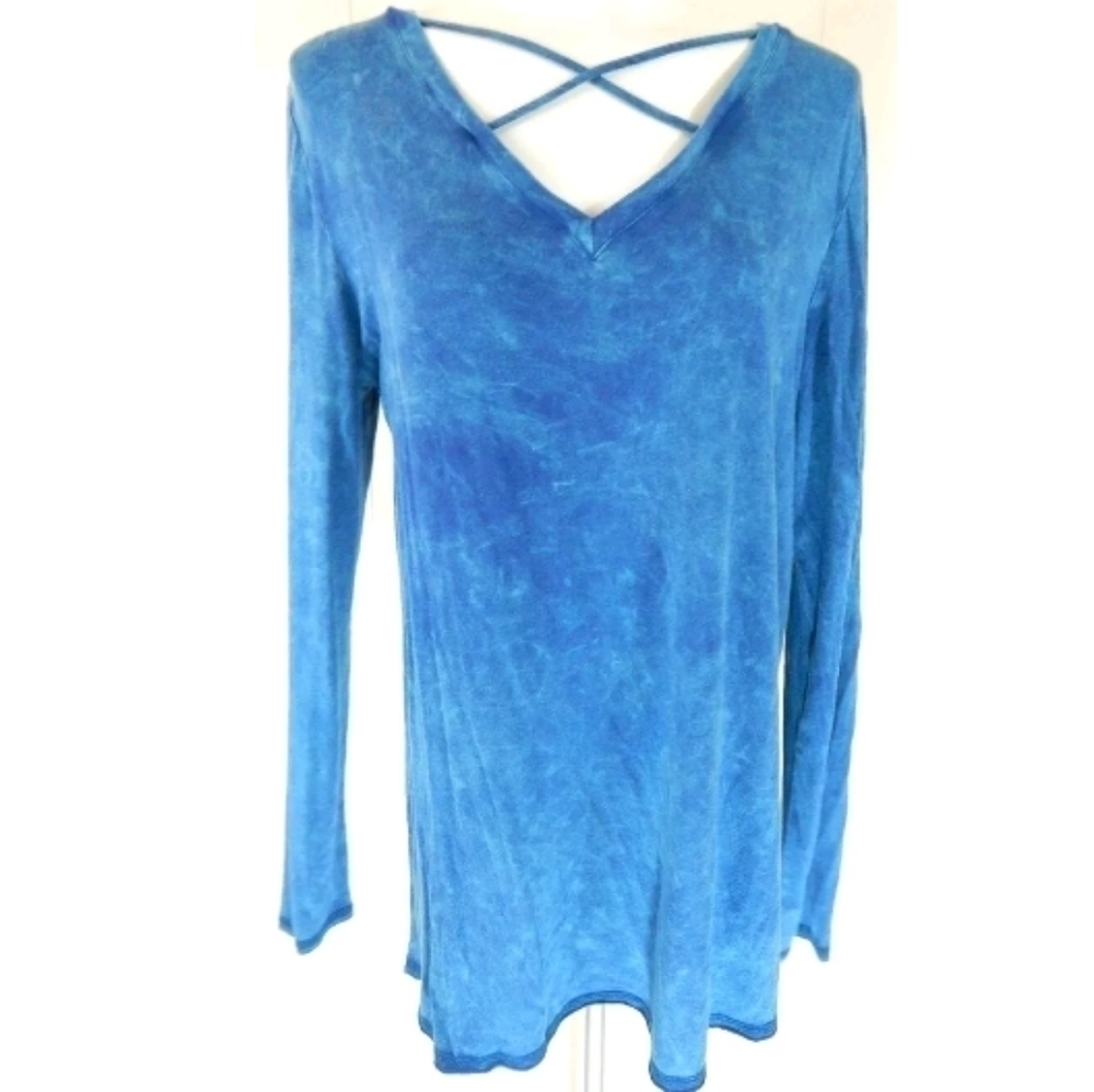 Soft Surroundings Criss Cross Mineral Wash Tee